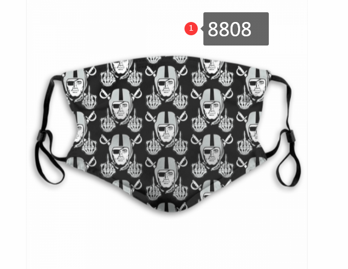 Oakland Raiders #4 Dust mask with filter->nfl dust mask->Sports Accessory